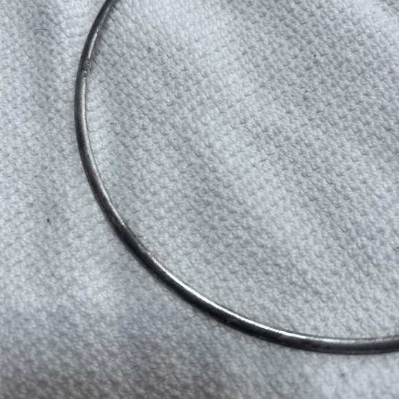 Silver Heart-Shaped Rhinestone necklace - Picture 5 of 5